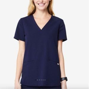 FIGS Navy Casma Scrub Top, Size S